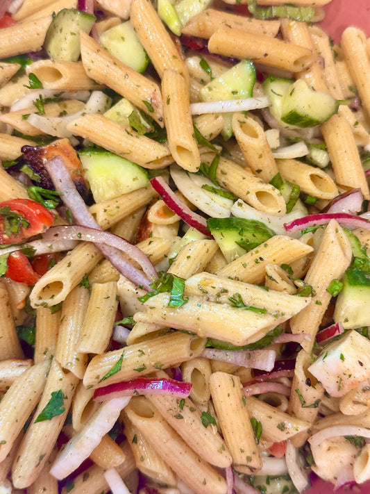 Halloumi Pasta Salad
